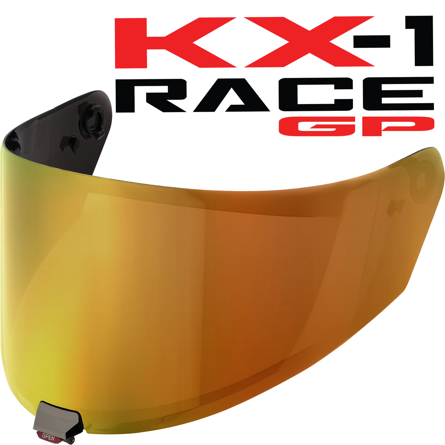 KYT KX-1 Race GP Iridium Gold Visor