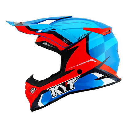 Skyhawk Glowing Blue Orange Fluorescent Helmet